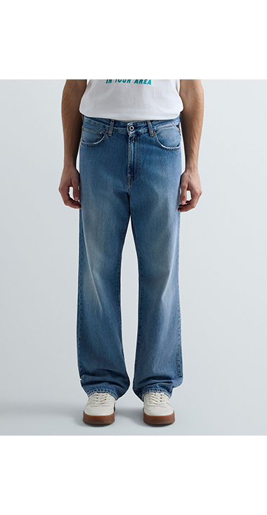 ルーズフィットDEEWEY インディゴデニム